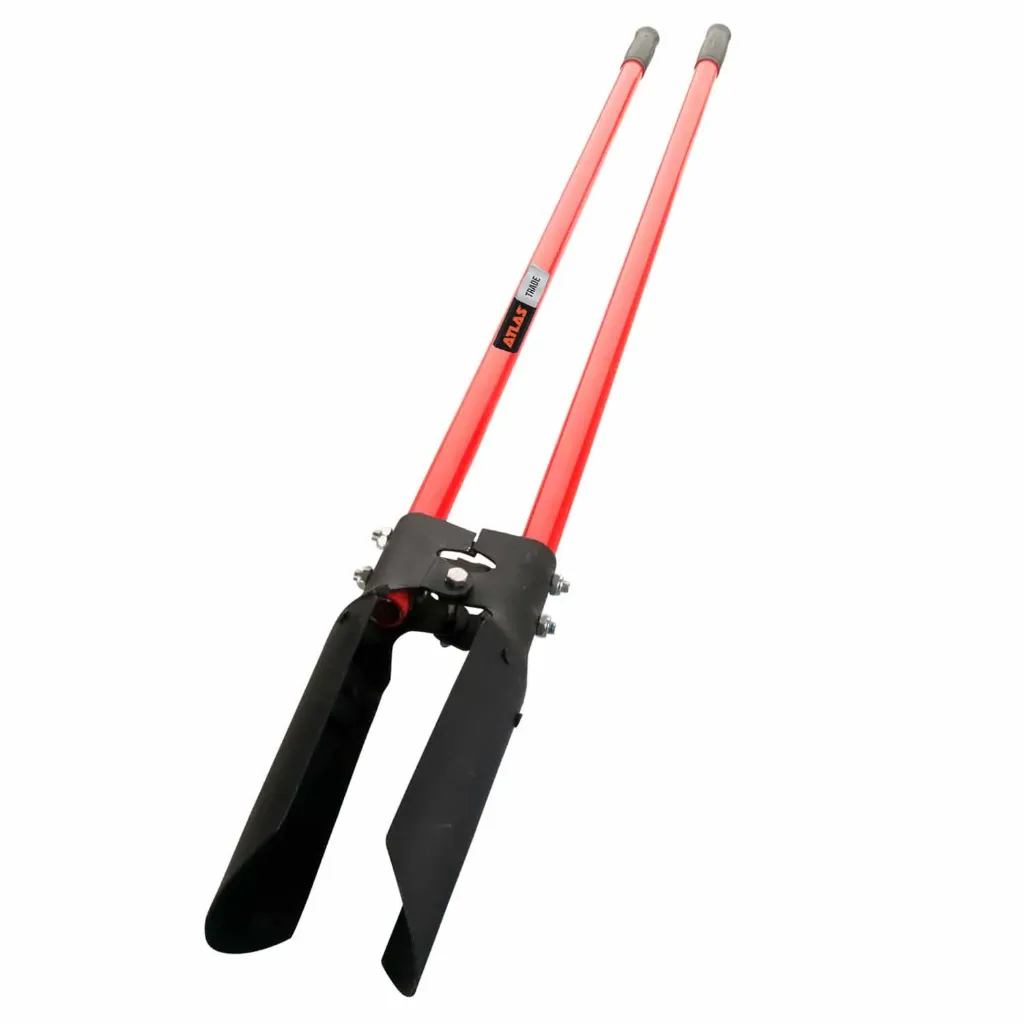ATLAS TRADE FIBREGLASS HANDLE 150MM X 1.5M POST HOLE PINCER