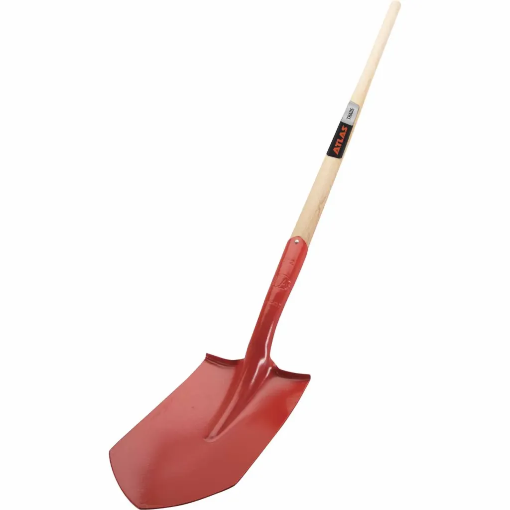 ATLAS TRADE PLUMBERS FSC TIMBER LONG HANDLE TRENCHING SHOVEL