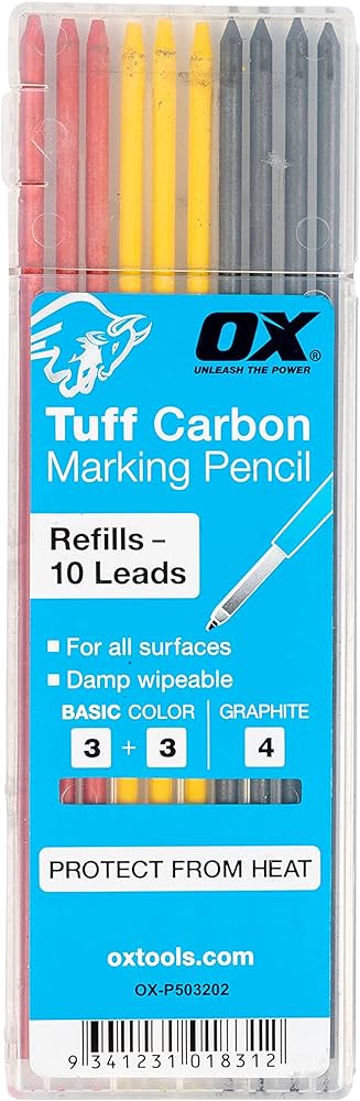 [OXT095] OX TUFF CARBON BASIC COLOUR & GRAPH 10PK