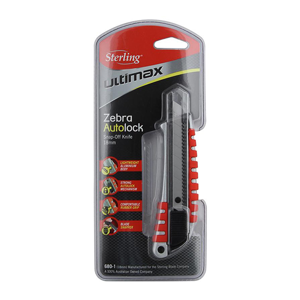 STERLING KNIFE AUTO LOCK CUTTER 18mm