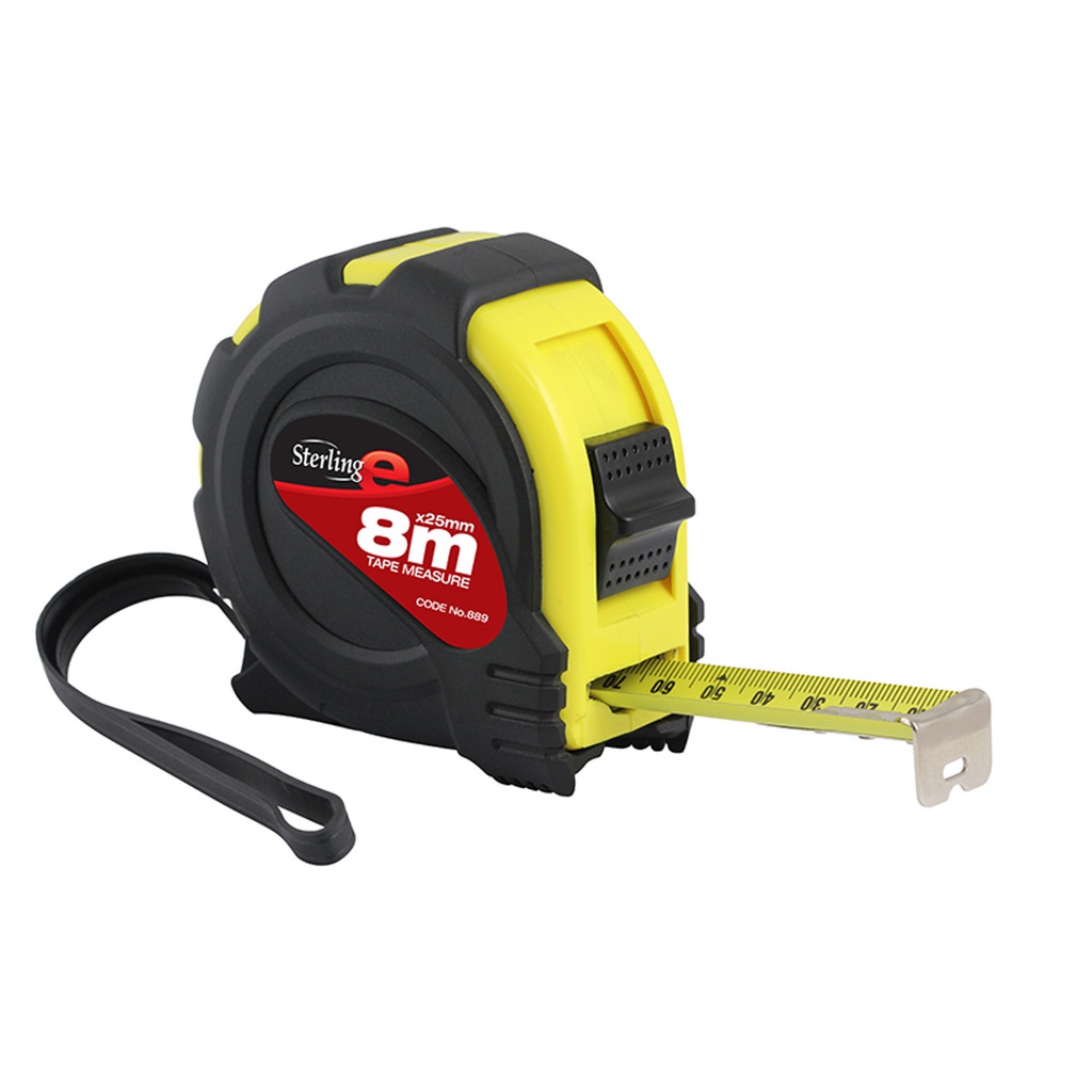 [889] STERLING E 8m x 25mm METRIC TAPE