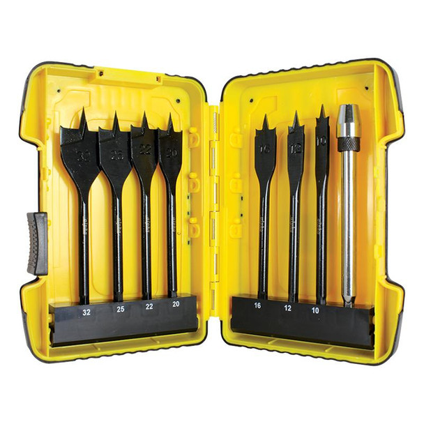 DRILL TURBO-BORE SPADE BIT KIT 8 PIECE