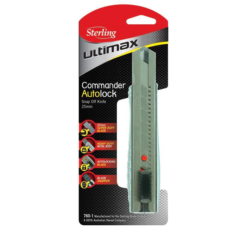 [10425104] STERLING KNIFE COMMANDER 25mm AUTOLOCK