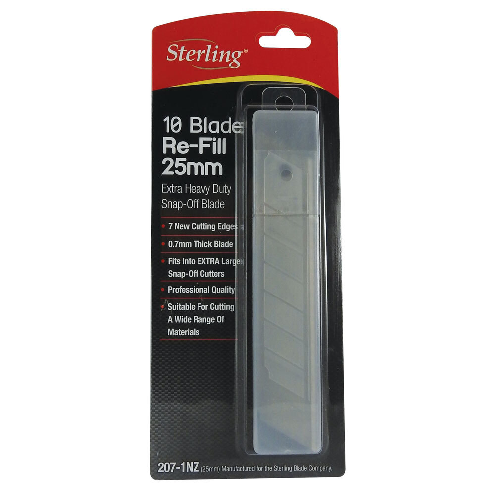 [207-1NZ] STERLING BLADES 25mm 10 PACK