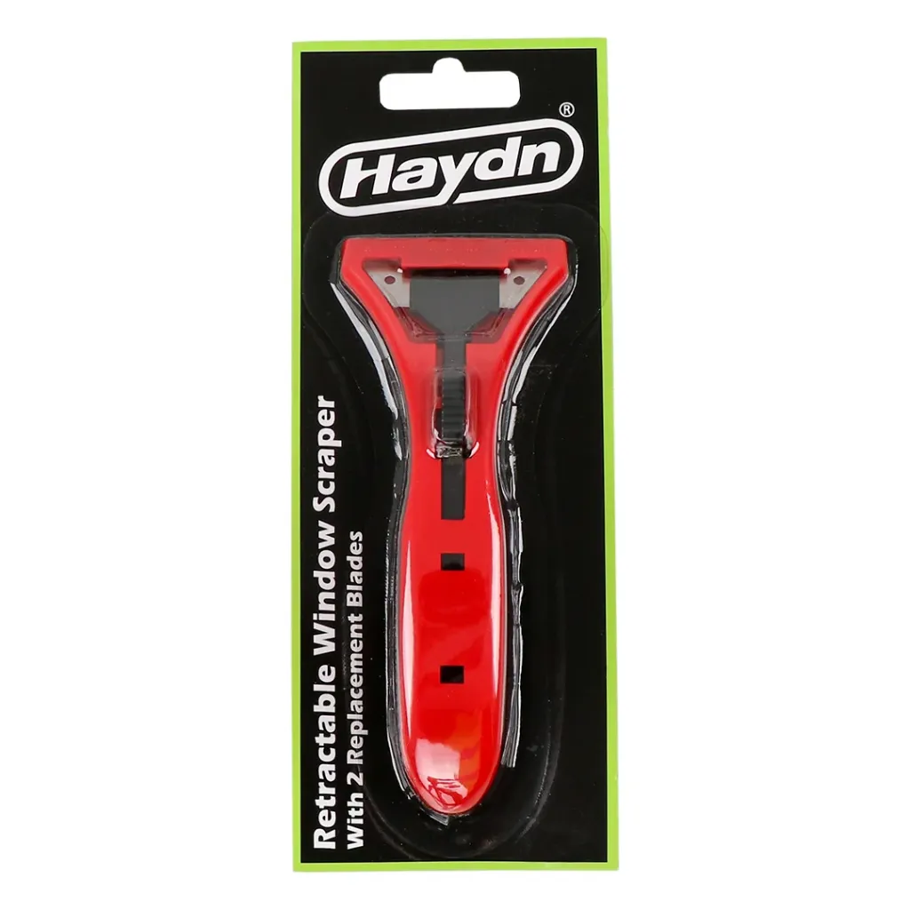 RETRACTABLE WINDOW SCRAPER