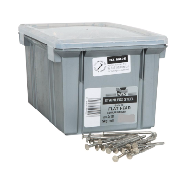 NAIL 5KG 60MM STAINLESS STEEL FLAT A/G