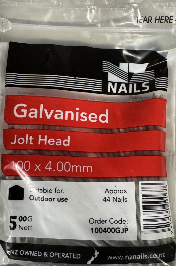 NAIL 500g 100 x 4.0mm  GALV JH