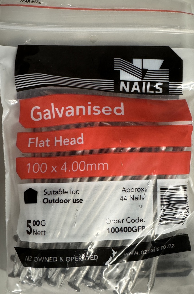 NAIL 500G 100 x 4.0mm  GALV FH