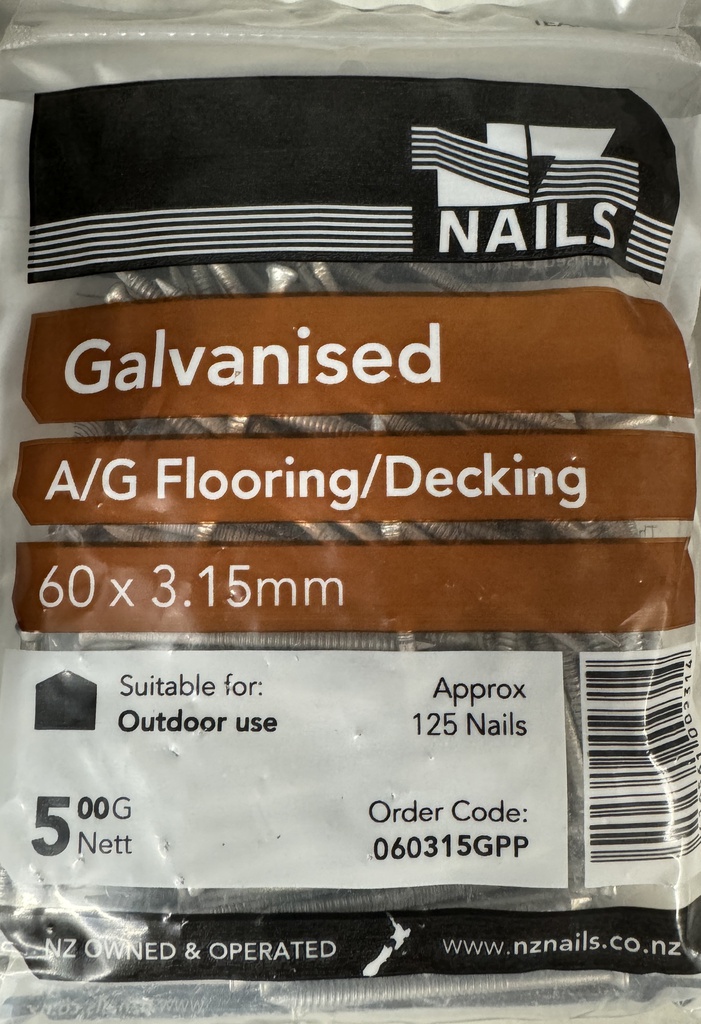 [060315GPP] NAIL 500g  60 x 3.15mm DECK/FLOORING