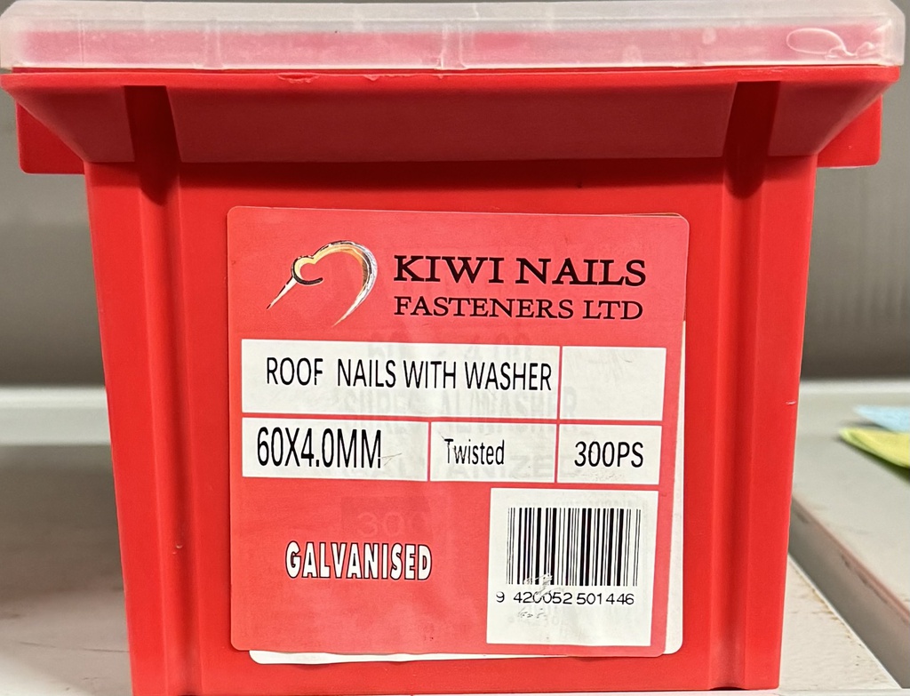 NAIL 5KG  60 x 4.0MM ROOFING  (BOX 250)