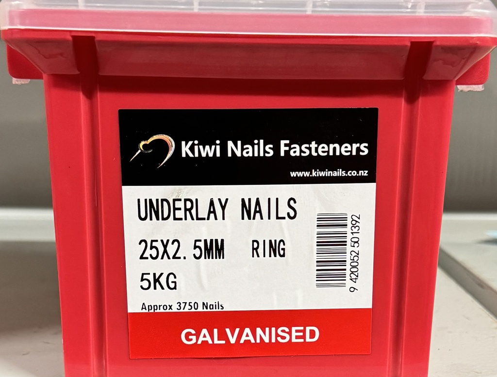 NAIL 5kg  25 x 2.8MM  GALV ANNULAR