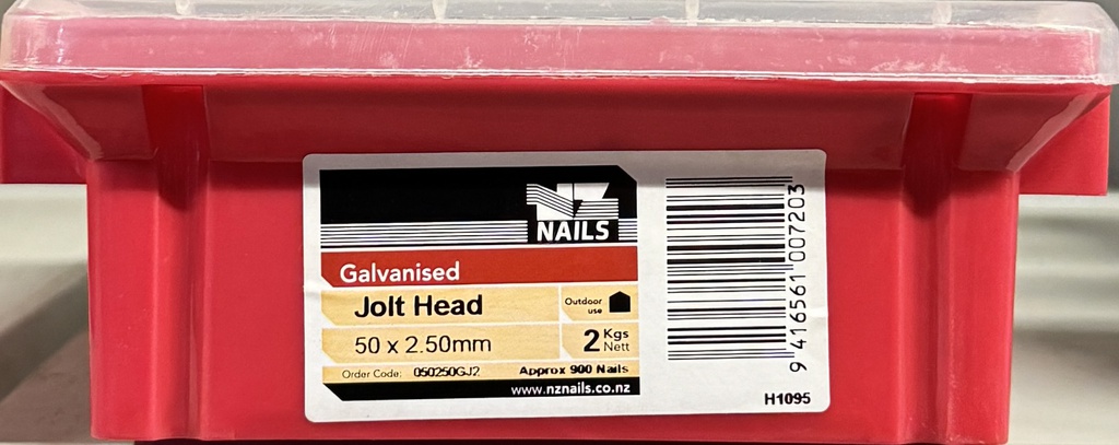 NAIL 2KG  50 x 2.50mm JOLT HEAD