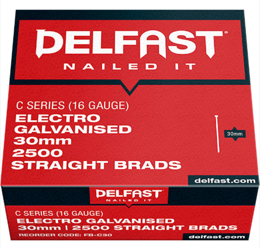 [364364] DELFAST GALV FINISHING STRGHT 30mm 2500