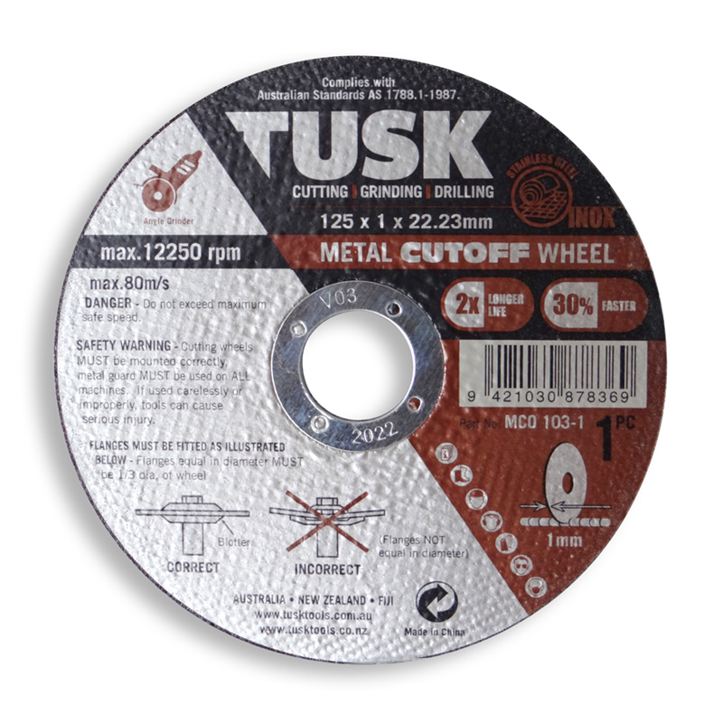 TUSK METAL C/WHEEL 125x1x22.23