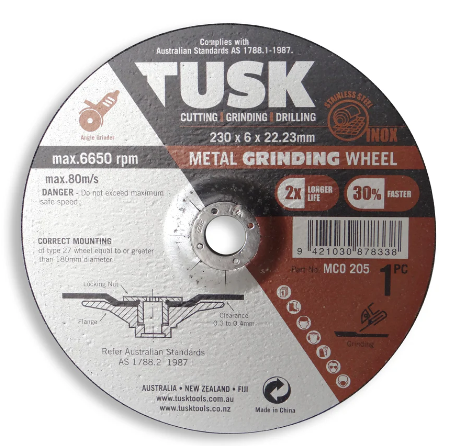 [MCO105] TUSK METAL C/WHEEL 180x1.6x22.23