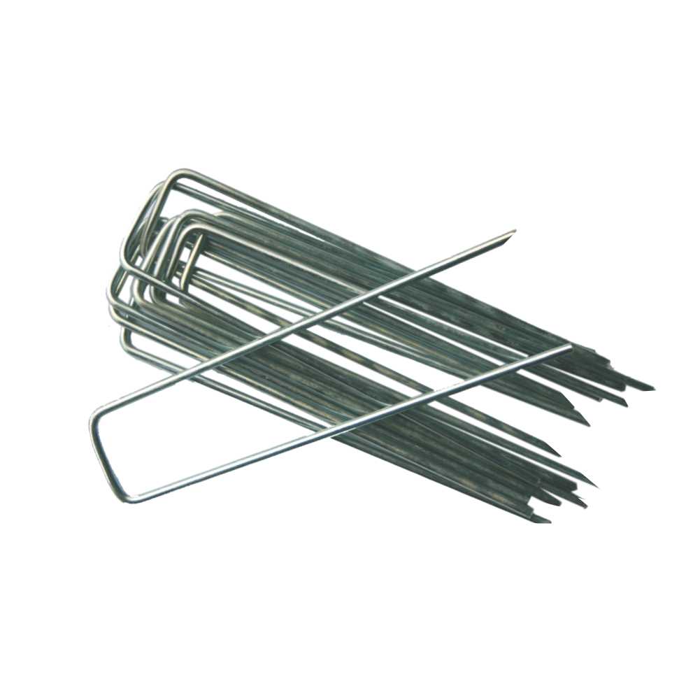 POLYTHENE GROUND STAPLES 13cm