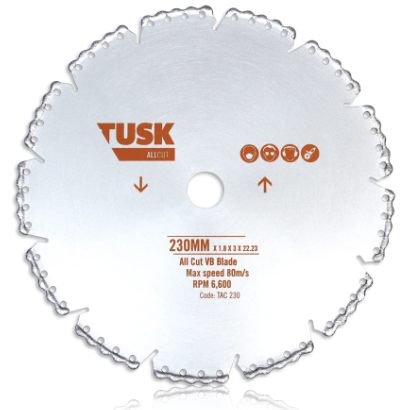 TUSK VB ALL CUT BLADE 125x1.4x3x7Tx22.23