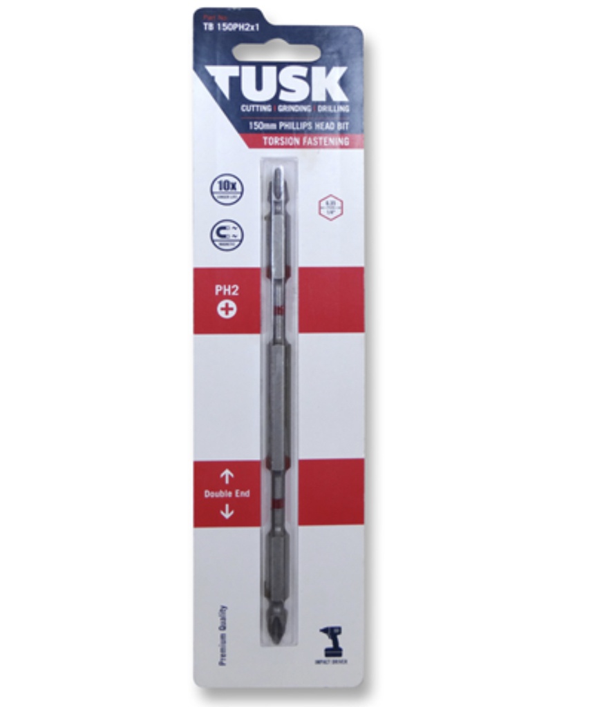 [HSV541] TUSK TORSION BITS PH2 150mm 1pc