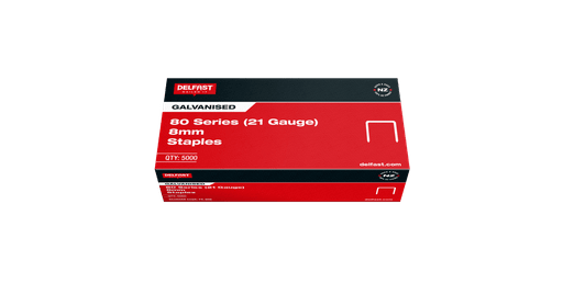 DELFAST GALV 80 SERIES STAPLES 8MM 21GA