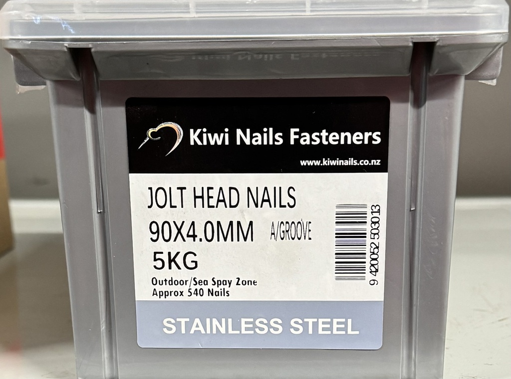 NAIL 5KG 90MM STAINLESS STEEL JOLT A/G