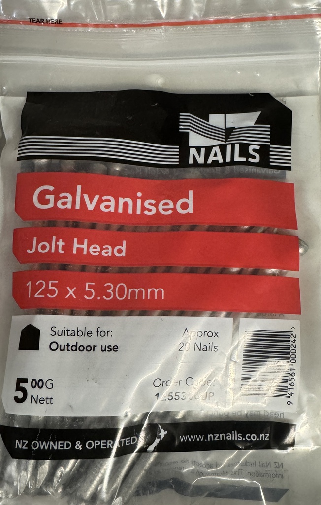 NAIL 500g 125 x 5.3mm  GALV JH