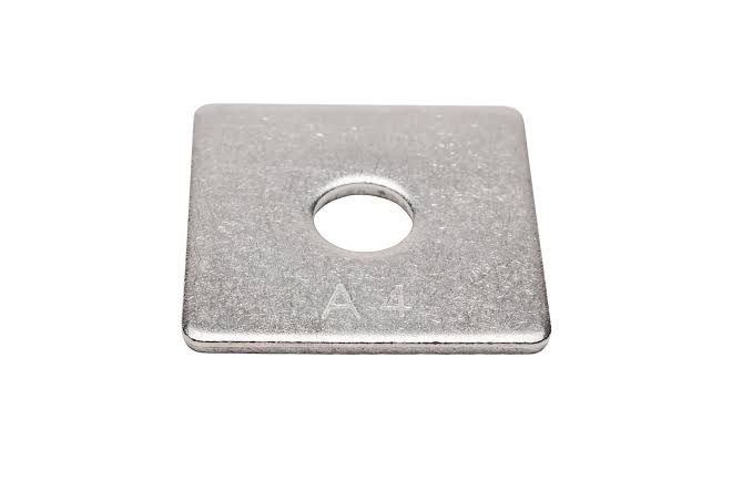 WASHER SQ M10 X 50 X 50 X 3mm S/S 304