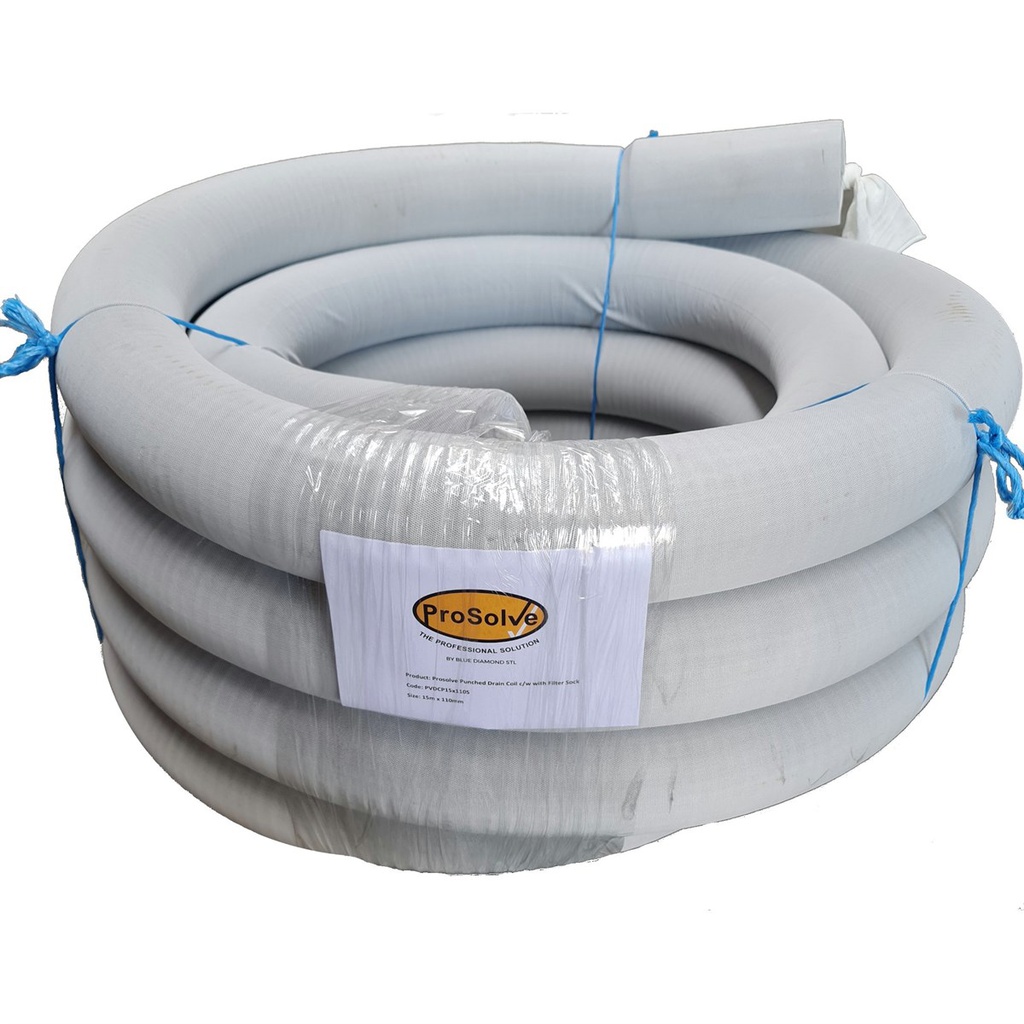 [400.110.30FS] NOVAFLO PUNCHED 110mm x 30MTR COIL/SOCK
