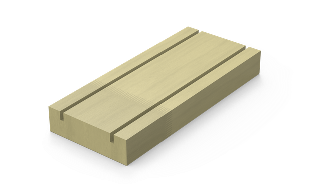 [111786] GROOVED BATTEN BANDSAWN FACE H3.2  65x18 PER MTR