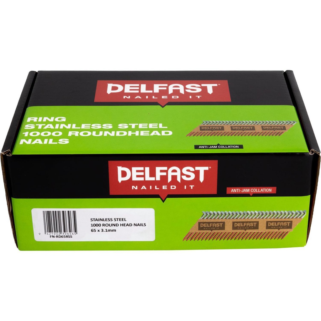 DELFAST DH R/SHANK 65 x 2.87mm S/S 1000