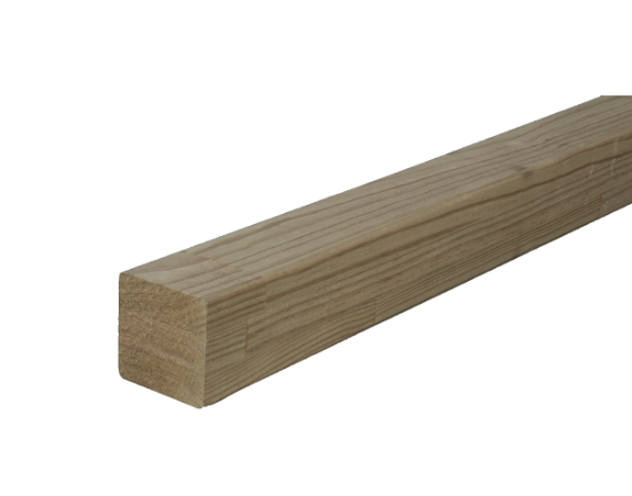 POST LAMINATED 135X135 H5 GL8 D/GRADE 3.6MTR ROUNDED EDGE