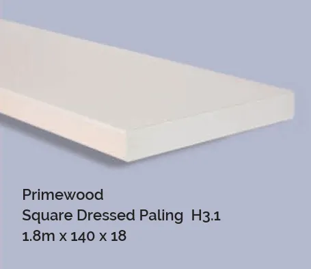 PRIMEWOOD PALING H3 PP SQUARE FJ 150x25(140x18)x1800mm