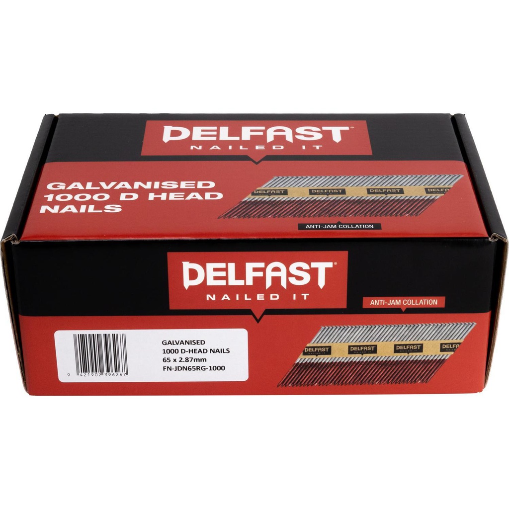 [FN-JDN65RG-1000] DELFAST DH R/SHANK 65 x 2.87mm GALV 1000