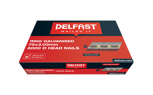 DELFAST DH R/SHANK 75 x 3.05mm GALV 3000