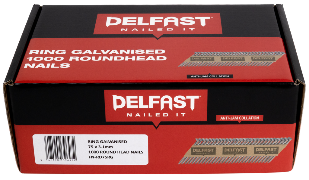 [FN-RD75RG] DELFAST RH R/SHANK 75 x 3.15mm GALV 1000