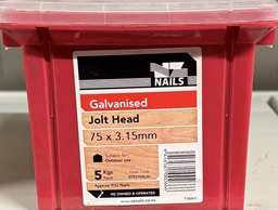 [106822] NAIL 5KG  75 x 3.15MM GALV FLAT HEAD