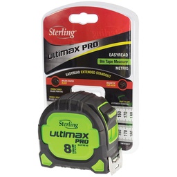 [TMFX8027] STERLING ULTIMAX PRO 8m X 27mm TAPE MAGN