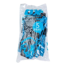 [OXT070] OX POLYESTER LINED NITRILE GLOVE 5PK