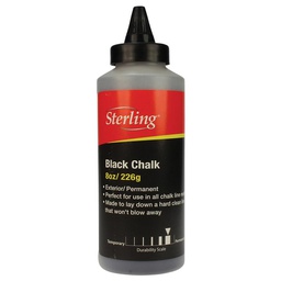 [CR-BLACK] STERLING CHALK REFILL BLACK 8OZ 226G