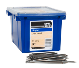[106804] NAIL 5KG  75 x 3.15MM BRIGHT STEEL JOLT HEAD