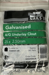 [025250GCP] NAIL 500g  25 x 2.5mm  GALV ANNULAR