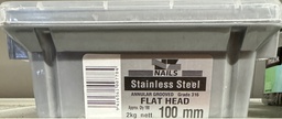 [104558] NAIL 2KG 100 x 4.00mm FLAT HEAD STAINLESS