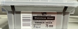 [HEN584] NAIL 2KG  75 x 3.15mm STAINLESS DECKING
