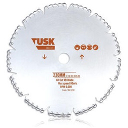 [TAC230] SAW BLADE TUSK VB ALL CUT 230mm