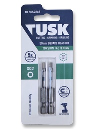 [104694] TUSK TORSION BITS SQ1 50mm 2pc