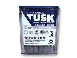 [TB 50H5x10] TUSK TORSION BITS HEX 5 50mm 10pc