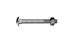 [100828] BOLT COACH   M8 x  75mm GALV (WITH NUT)