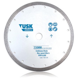 [104293] SAW BLADE TUSK CONTINUOUS TILE 200mm