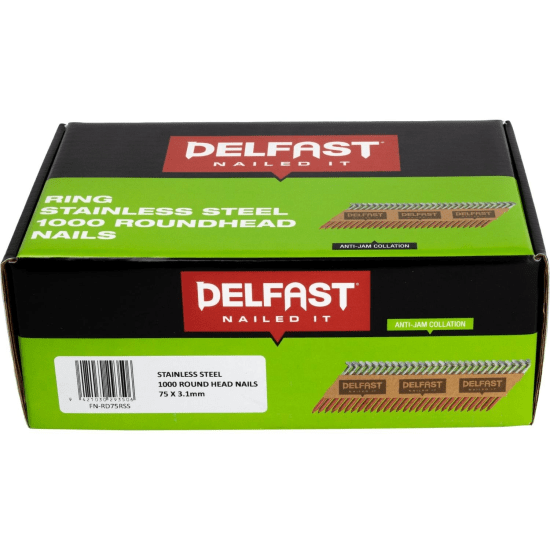 DELFAST RH R/SHANK 75 x 3.15mm S/S 1000 | Warehouse Building Supplies