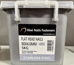 [119176] NAIL 5KG 90MM STAINLESS STEEL A/G